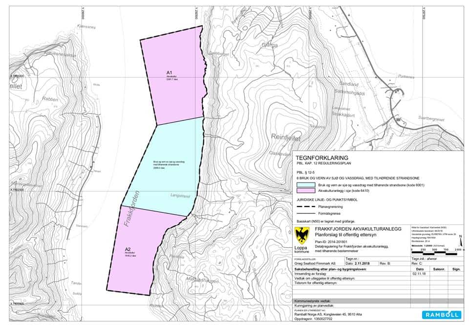 NMF går imot en utvidelse av arealer avlagt til Akvakultur i Frakkfjorden