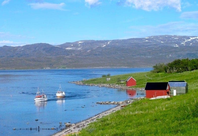 Dumping av gruveavfall i Repparfjorden