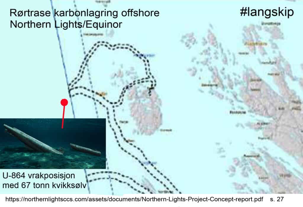 “Langskip”[Wasa]svak på klimaregnskapet – kolliderer med kvikksølvbomben U-864 utenfor Fedje