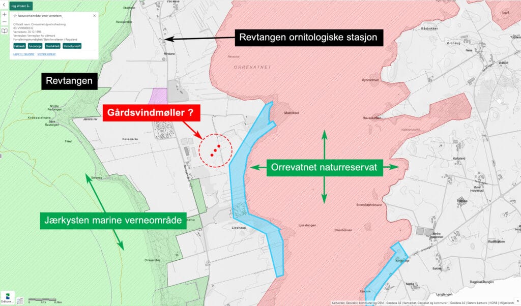 Gårdsvindmøller i et av Norges viktigste våtmarks- og fugleområder..?